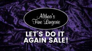 Let's Do It Again Lingerie Sale Graphic
